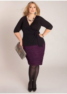 draped pencil skirt for overweight women
