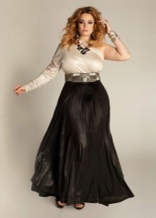 long flowing skirt for overweight women