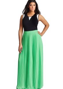 mint maxi skirt for overweight women