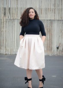 white full skirt for summer