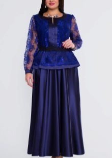 long satin skirt for overweight women