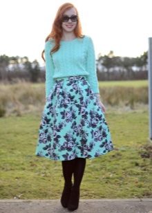 A-shaped skirt for girls with a figure like Pear