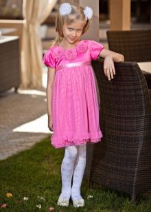 Empire style short cocktail dress for girls