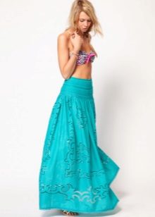 Bright color summer skirt