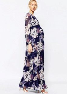 Abito premaman con maniche lunghe