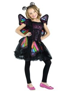 New Year's dress for the girl of 9 years a butterfly
