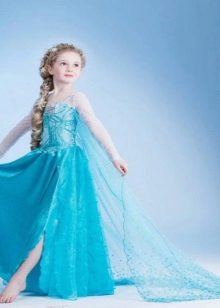 New Year's dress for the girl with a cut