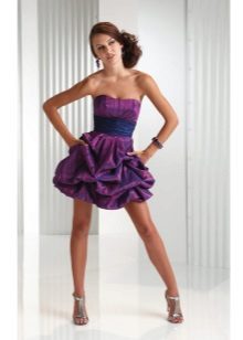 striped taffeta dress