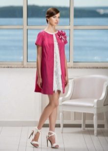 evening dress with cotton taffeta dress