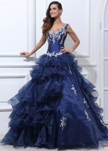 delicate puffy taffeta dress