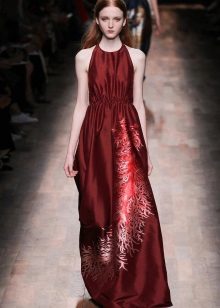 printed taffeta dress