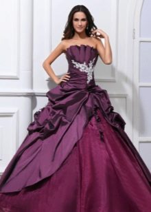 puffy lilac taffeta dress
