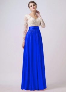 ultramarine taffeta dress