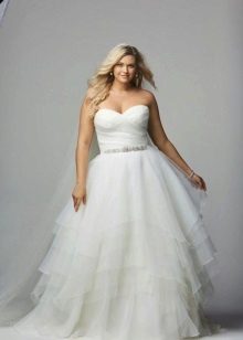 wedding dress for full of taffeta