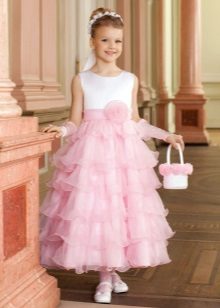 prächtiges Abendkleid für das Mädchen von 5 Jahren
