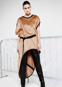 Velor High-Low Dress