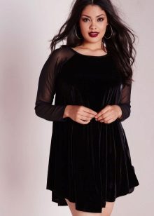 Plus Size Velor Dress
