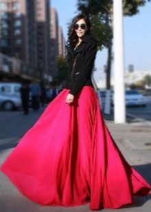 Długa pełna spódnica słońce na lato