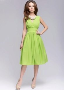 Lime midi dress sundress