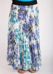 floral pleated skirt