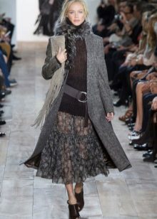 autumn chiffon skirt