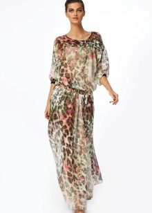 floral chiffon skirt