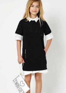 Winter polo dress for girls
