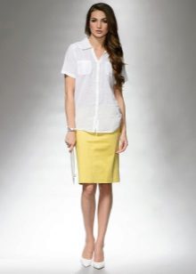 medium-length summer pencil skirt