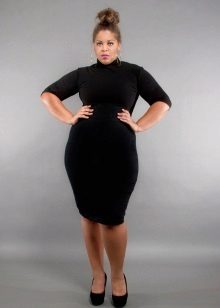 knitted pencil skirt for overweight women