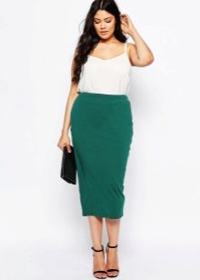 Summer pencil skirt for overweight