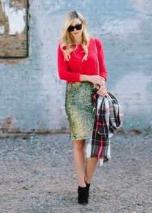 High Waist Pencil Skirt