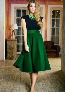 lush green skirt