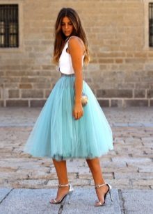 organza high skirt