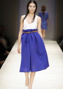 high waist sun skirt