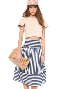 What to wear with a striped skirt