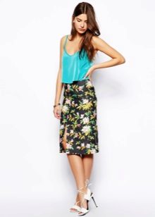 Floral summer skirt