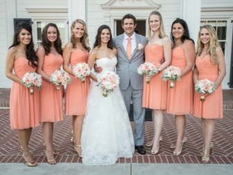 Peach Bridesmaid Dresses
