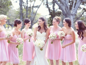 Pink bridesmaid dresses
