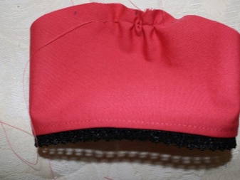 Sewing sleeves on the dress - step 4