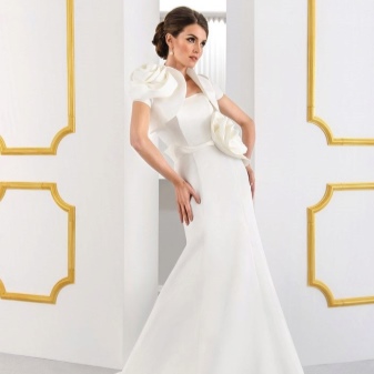 Wedding dress with bolero
