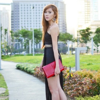 Sac enveloppe robe asymétrique