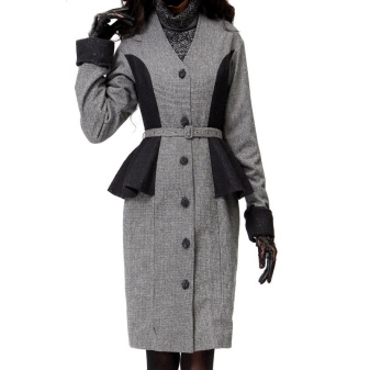 Peplum coat