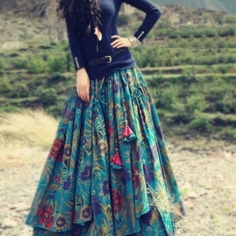 Multilayer Cotton Skirt