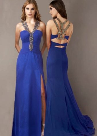 Greek evening dress with decorations