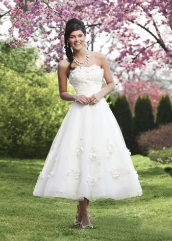 Cropped Lace Wedding Dress