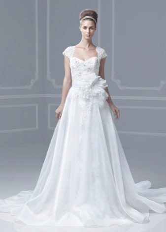 Lace Wedding Dress with False Skirt
