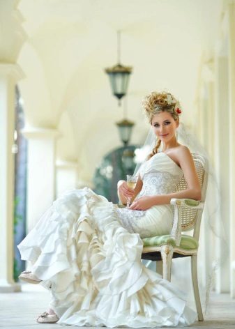 Transformer wedding dress long