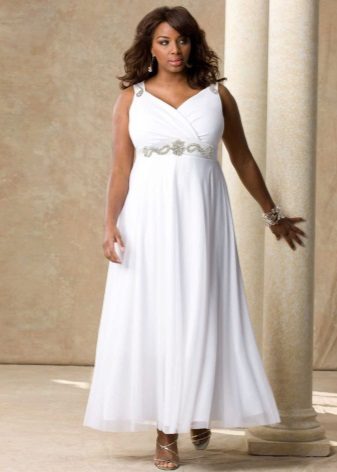 Empire style wedding dress for overweight