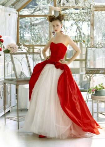 Red Top Wedding Dress