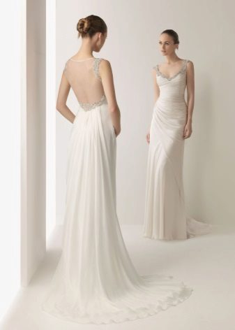 Straight Back Wedding Dress